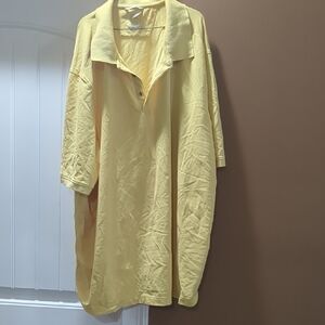 Cutter & Buck Men's Mustard Polo Shirt Size 4xb/ 4xg 4x